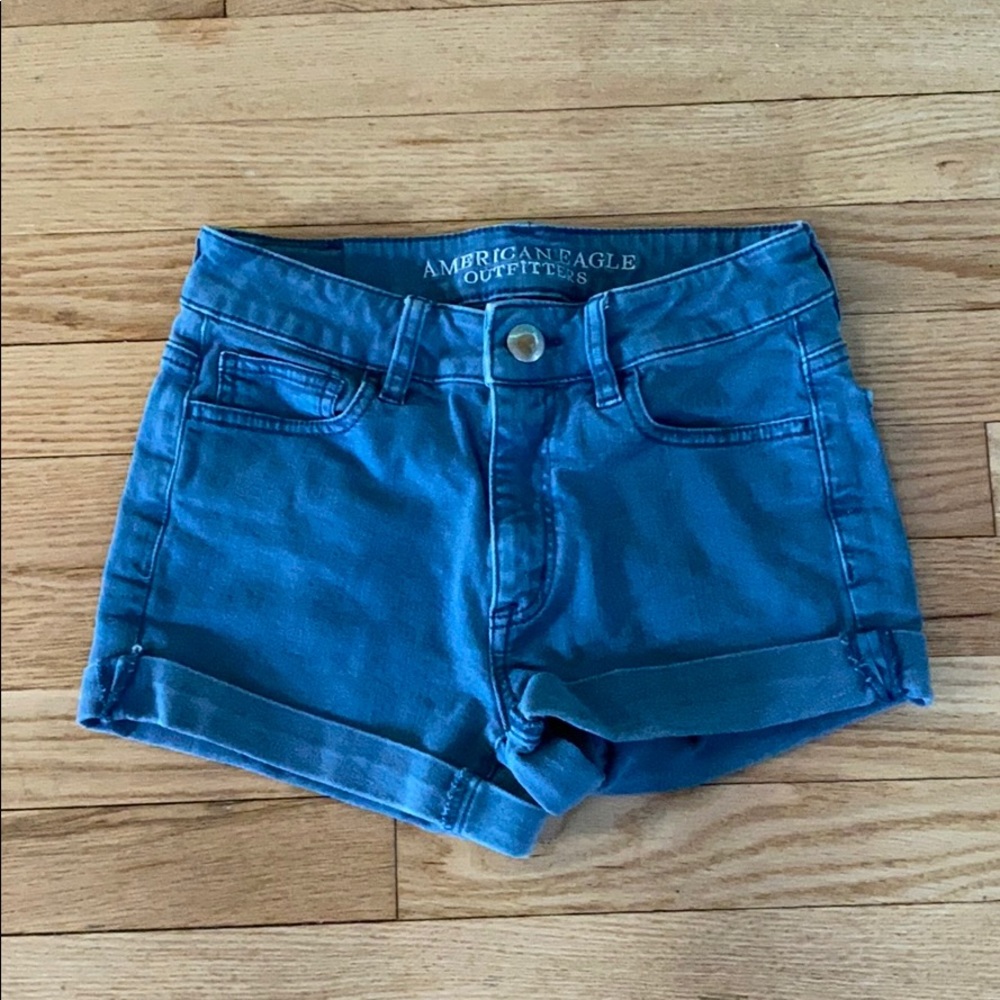 American Eagle Outfiters High Rise Blue Jean Short